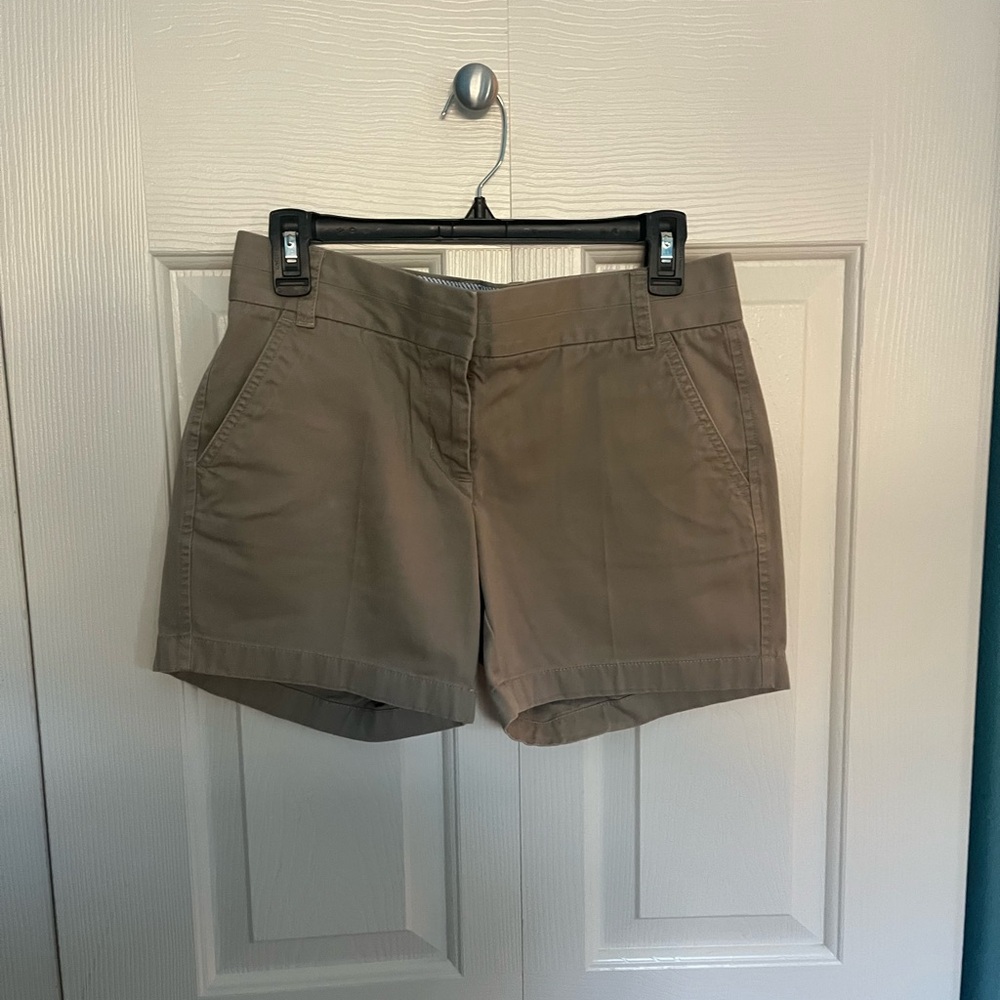 J. Crew Women's Chino Tan Shorts